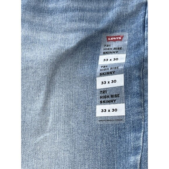 Levi's 721 High Rise Skinny Ankle Jeans Women's 33 x 30 Light Wash Rare Tab - Picture 7 of 10